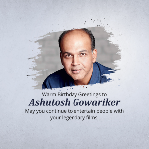 Ashutosh Gowariker Birthday Facebook Poster