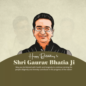 Gaurav Bhatia Birthday ad post