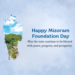 Mizoram Foundation Day Instagram Post