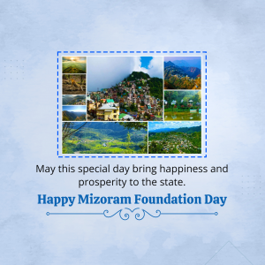 Mizoram Foundation Day poster Maker
