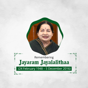 Jayaram Jayalalithaa Jayanti marketing poster