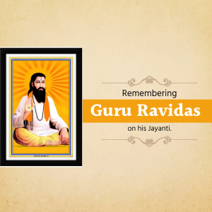 Guru Ravidas Jayanti creative image