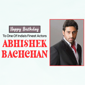 Abhishek Bachchan Birthday banner