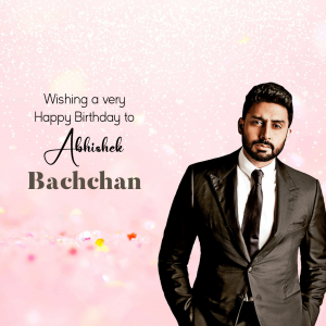 Abhishek Bachchan Birthday poster