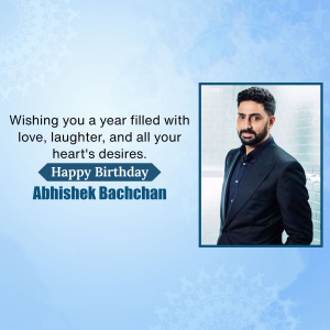 Abhishek Bachchan Birthday event poster