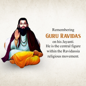 Guru Ravidas Jayanti poster Maker