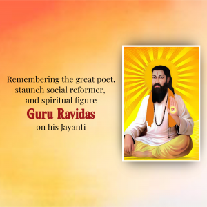 Guru Ravidas Jayanti Instagram Post