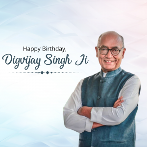 Digvijay Singh Birthday whatsapp status poster