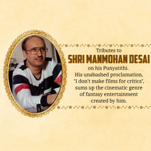 Manmohan Desai Punyatithi image