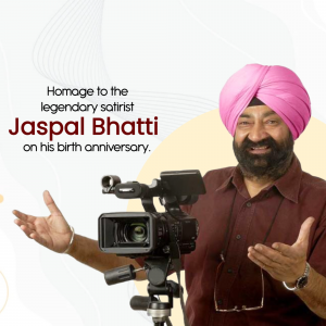 Jaspal Bhatti Jayanti creative image