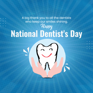 National Dentist's Day graphic