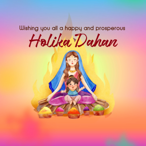 Holika Dahan event advertisement