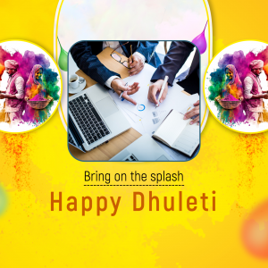 Business post - Dhuleti greeting image