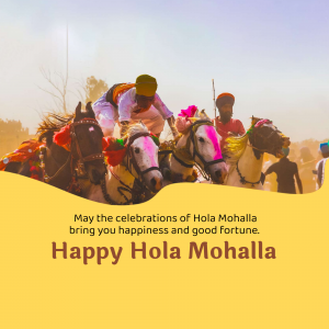 Hola Mohalla event advertisement