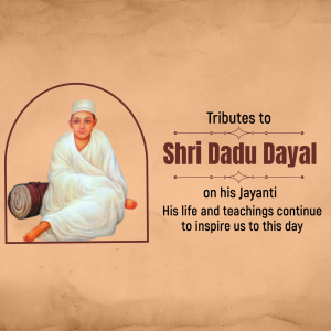 Dadu Dayal Jayanti whatsapp status poster