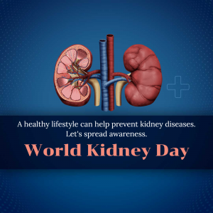 World Kidney Day whatsapp status poster