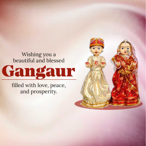 Gangaur event advertisement