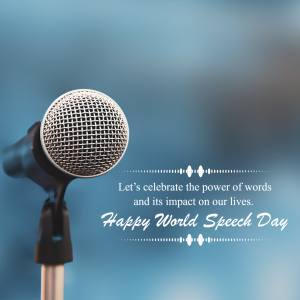 World Speech Day Facebook Poster