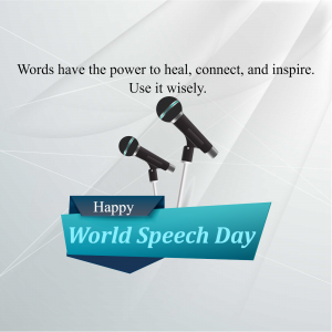 World Speech Day event advertisement