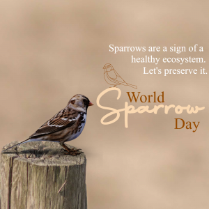 World Sparrow Day marketing poster