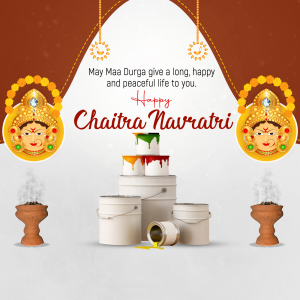 Chaitra Navratri Facebook Poster