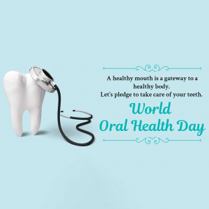 World Oral Health Day Facebook Poster