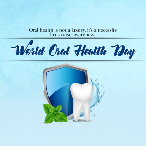 World Oral Health Day event advertisement