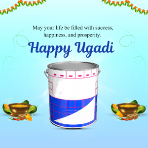 Happy Ugadi marketing poster