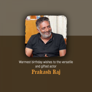 Prakash Raj Birthday Instagram Post