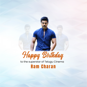 Ramcharan Birthday creative image