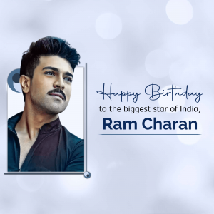 Ramcharan Birthday Facebook Poster
