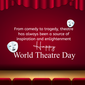 World Theatre Day Instagram Post