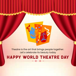 World Theatre Day event advertisement