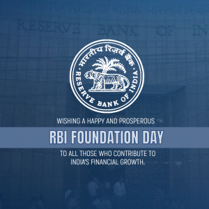 RBI Foundation Day advertisement banner