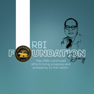 RBI Foundation Day marketing poster