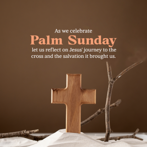 Palm Sunday event poster