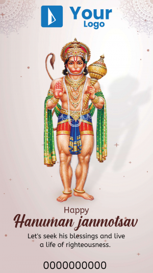 Hanuman Janmotsav - Insta Story creative image