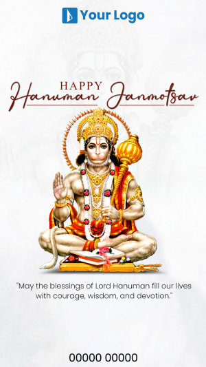 Hanuman Janmotsav - Insta Story flyer