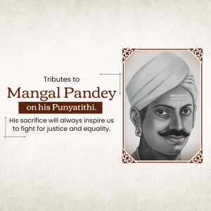 Mangal Pandey Punyatithi Instagram Post