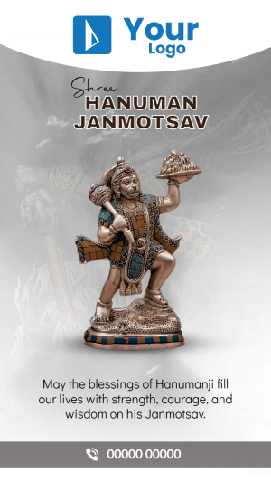 Hanuman Janmotsav Instagram Post event advertisement