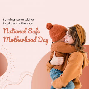 National Safe Motherhood Day advertisement banner