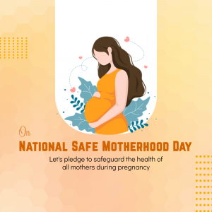 National Safe Motherhood Day marketing poster