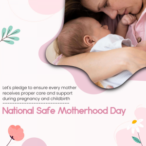 National Safe Motherhood Day graphic