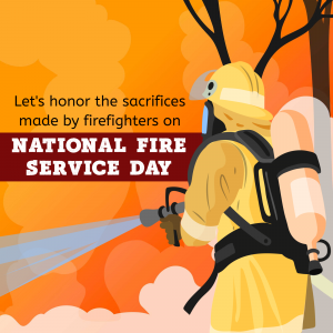 National Fire Service Day ad post