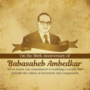 B. R. Ambedkar Jayanti / National Water Day ad post