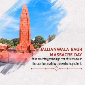 Jallianwala Bagh Massacre Facebook Poster