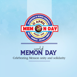 World Memon Day flyer