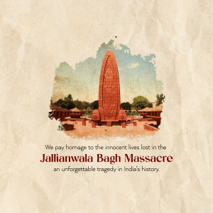 Jallianwala Bagh Massacre event advertisement