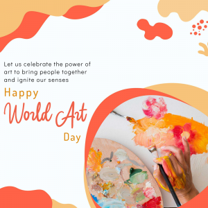 World Art Day marketing poster