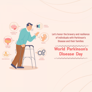 world Parkinson's Disease Day whatsapp status poster